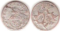 coin Saxe-Weimar-Eisenach 6 pfennig 1764
