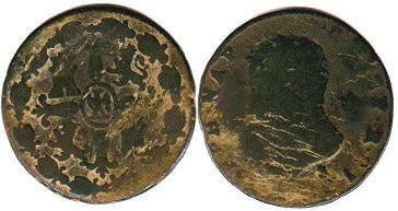 coin Spain 8 maravedis 1813