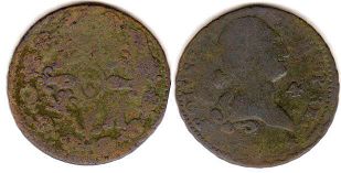 moneda España 4 maravedis 1784
