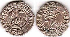 moneda Castilla y Leon blanca 1379-1390