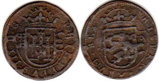 monnaie Espagne 8 maravedis 1606