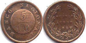moneda Buenos-Aires 5/10 real 1827