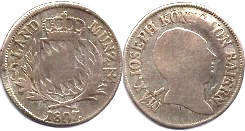 Münze Bayern 6 kreuzer 1807