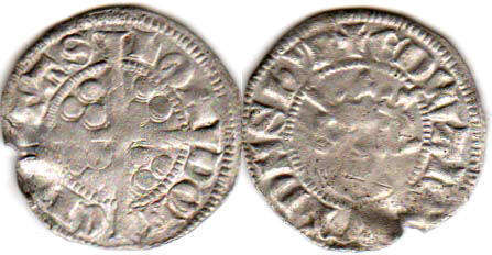 coin English old silver - Edward I penny
