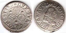 coin Austria 3 kreuzer no date (1619-1632)