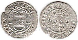 Münze Österreich half Batzen (2 Kreuzer) 1513