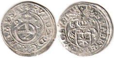 coin Waldeck halbbatzen (2 kreuzer) 1590