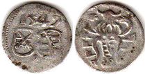Münze Sachsen dreier (3 Pfennig) 1549