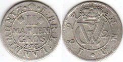 coin Brunswick-Luneburg-Celle 2 mariengroschen 1697