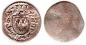 coin Wurzburg 3 heller 1625