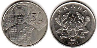 coin Ghana 50 pesewas 2007