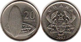 coin Ghana 20 pesewas 2007