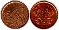 coin Ghana 1 pesewa 2007