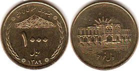 coin Iran 1000 rials 2010