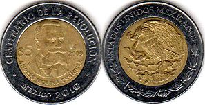 coin Mexico 5 pesos 2009
