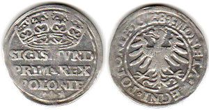 coin Poland groschen 1528