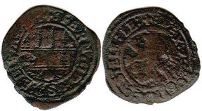 coin Castile and Leon 2 maravedil 1479-1506