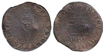 coin Castile and Leon Quartillo 1454-1474