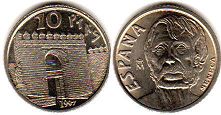 coin Spain 10 pesetas 1997