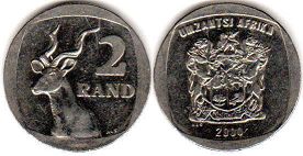 coin South Africa 2 rand 2000