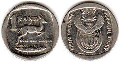 coin South Africa 1 rand 2007