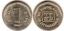 coin Yugoslavia 1 dinar 1993