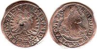 coin RDR Austria 1 kreuzer 1671