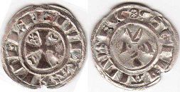 coin Meaux denier 1161-1171
