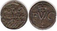 moneta Prussia solidus 1669