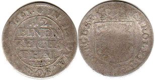 coin Pomerania 1/12 taler 1691