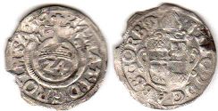 coin Corvey 1/24 taler 1614