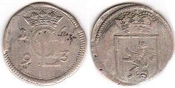 coin Hesse-Cassel 1 albus (12 heller) 1693