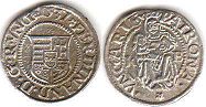 coin Hungary denar 1537