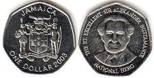 coin Jamaica 1 dollar 2003