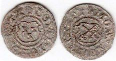 coin Dorpat 1 schilling no date (1528-1543)