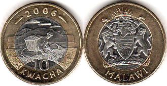 coin Malawi 10 kwacha 2006