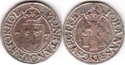 mynt Sverige 1/2 öre 1577