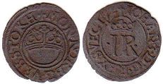 mynt Sverige 1/2 öre 1574
