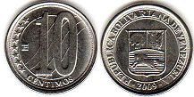 moneda Venezuela 10 centimos 2007