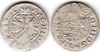 coin RDR Austria 1 kreuzer 1625