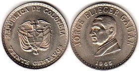 coin Colombia 20 centavos 1965