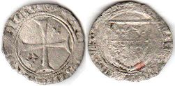 coin Dauphine Blanc small (6 denier) without date (1475)