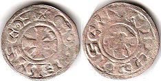 coin Gien denier 1120-1180