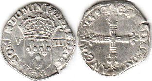 coin France 1/8 ecu 159?