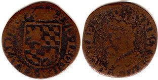 coin Liege liard no date (1581-1612)