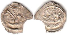 coin Regensburg pfennig no date (1253-1290)