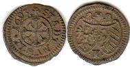 coin Nuremberg 1 kreuzer 1693
