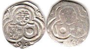 coin Salzburg 2 pfennig 1594