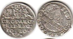 moneta Polska trojak 1624