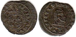 coin Spain 8 maravedis 1663